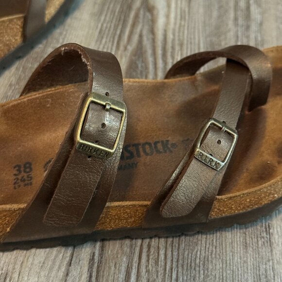 Birkenstock Mayari Sandals 38 US 7-7.5 Women's Graceful Toffee Adjustable - Picture 6 of 10